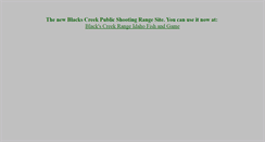 Desktop Screenshot of blackscreekrange.com