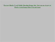 Tablet Screenshot of blackscreekrange.com